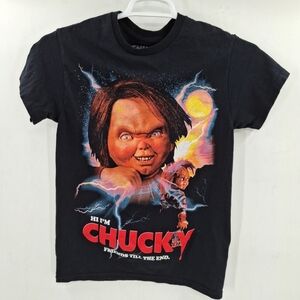 Chucky Hi I’m Chucky Friends Till‎ The End Graphic T-Shirt Adult Size Small